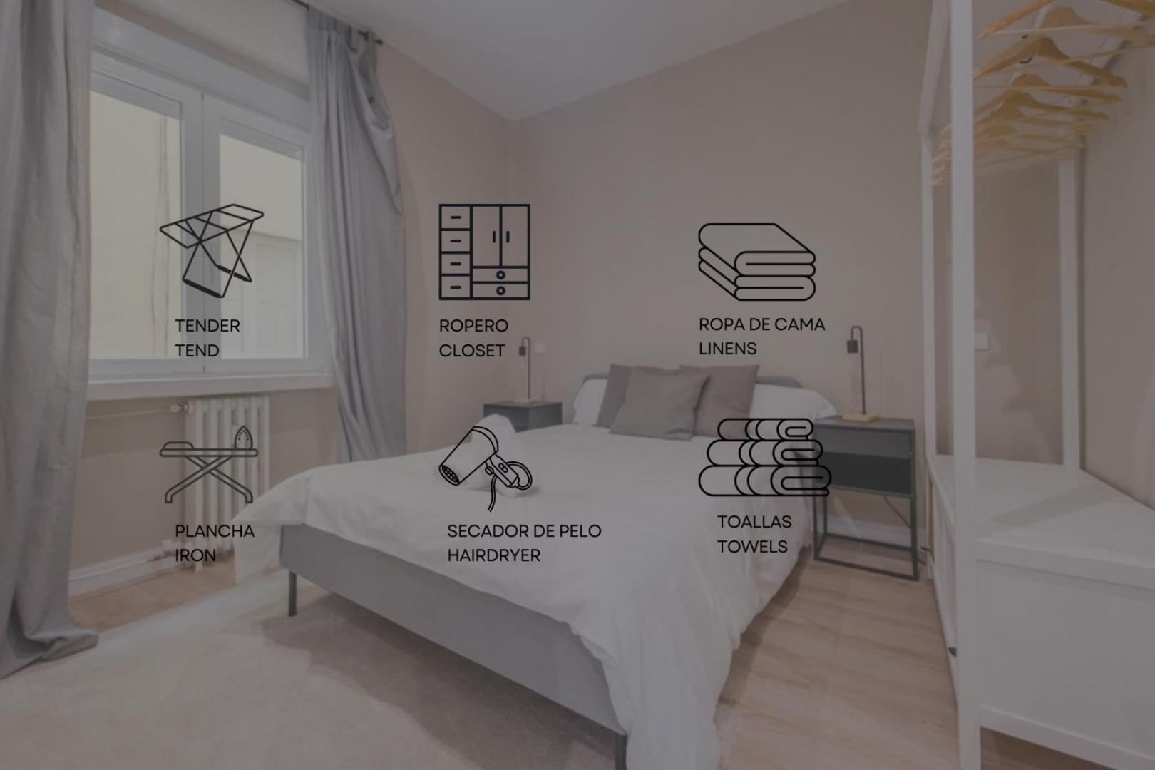 Downtown Apt Para 7Pax La Latina,Centro De 马德里 外观 照片